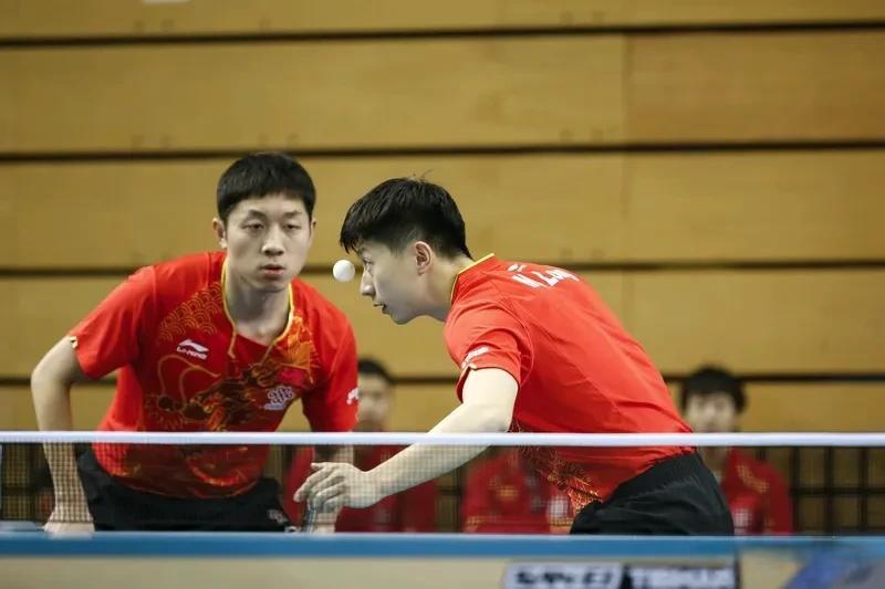 日本乒乓球队力克韩国乒乓球队，许昕关键制胜